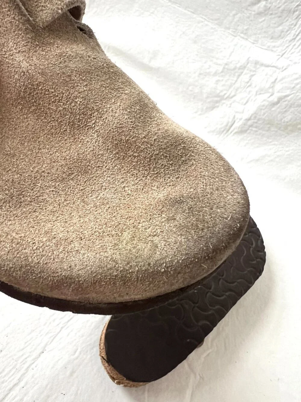 Birkenstock clogs Boston beige taupe suede EU 43 mens 10 10.5 slip on shoes
